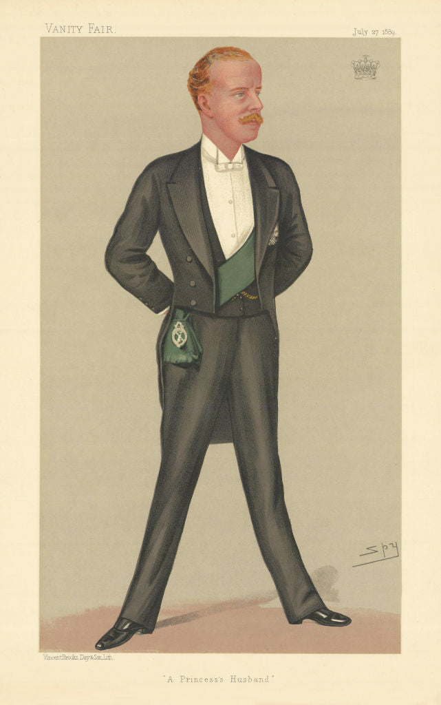 VANITY FAIR SPY CARTOON The Earl of Fife 'A Princess's Husband' Scotland 1889